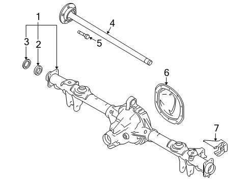 2009 Ford Mustang Axle & Differential - Rear Cover Assembly Diagram for 3R3Z-4033-A