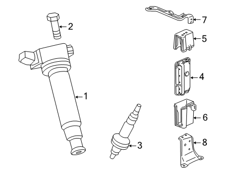 2013 Toyota Highlander Ignition System ECM Diagram for 89661-48L20