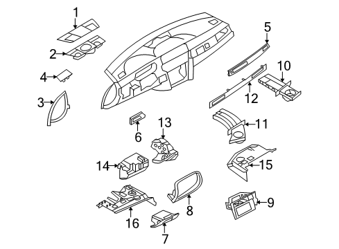 2008 BMW 335i Cluster & Switches, Instrument Panel Drink Holder Right Diagram for 51459173473