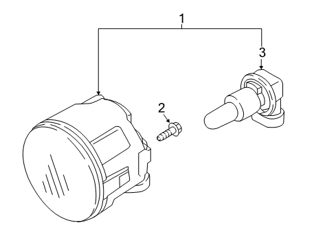 2020 Nissan Armada Bulbs Fog Lamp Assy-RH Diagram for 26150-8994B