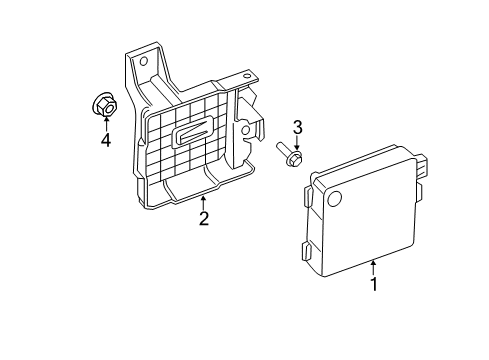 2016 Ford Flex Electrical Components Blind Spot Radar Diagram for DA8Z-14C689-C