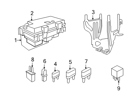 2009 Dodge Journey Fuse & Relay Module-Totally Integrated Power Diagram for 56049720AV