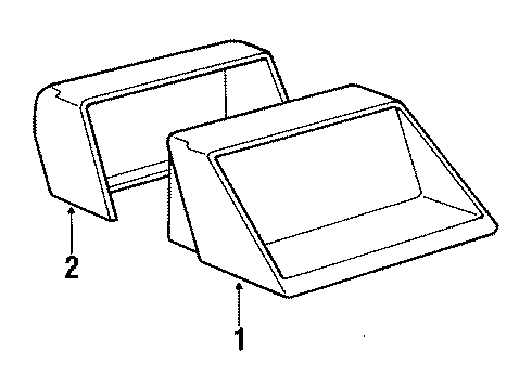 1991 BMW 318i High Mount Lamps Lamp Diagram for 63251386147