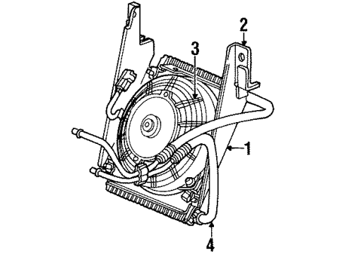 2001 Chrysler Prowler Trans Oil Cooler Fan-Cooling Diagram for 4815717