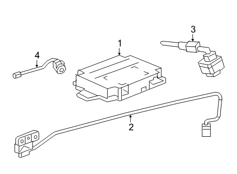 2018 Buick Enclave Electrical Components Module Diagram for 84560573