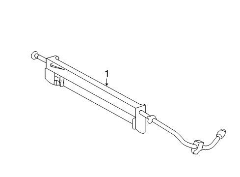 2004 Ford Freestar Power Steering Oil Cooler Power Steering Cooler Diagram for 1F2Z-3D746-AA