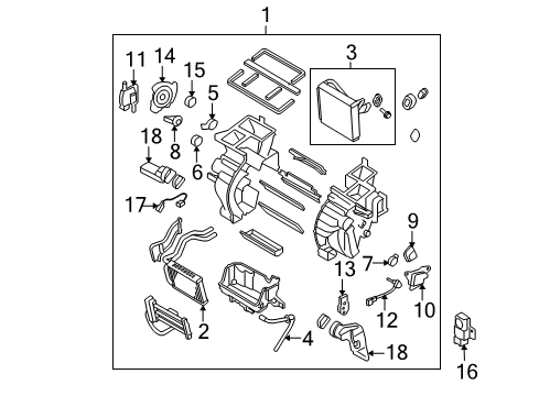 2007 Hyundai Elantra Air Conditioner Valve-Expansion Diagram for 97626-2H000