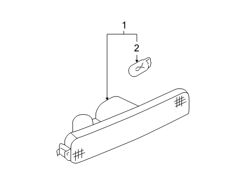 2006 Kia Optima Bulbs Lamp Assembly-Side Mar Diagram for 923032G000