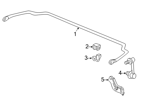 2005 Acura TSX Stabilizer Bar & Components - Rear Link, Right Rear Diagram for 52320-SEC-A01