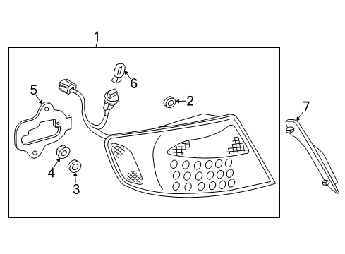 2004 Infiniti G35 Bulbs Packing-Lamp Diagram for 26558-AL500