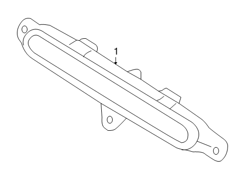 2013 Ford Mustang High Mount Lamps High Mount Lamp Diagram for AR3Z-13A613-A