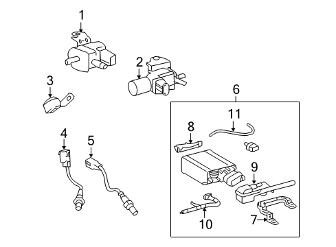 2010 Toyota Sequoia Powertrain Control ECM Diagram for 89661-0CJ01