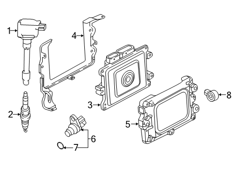 2020 Honda Accord Powertrain Control CONTROL MODULE, POWERTRAIN (REWRITABLE) Diagram for 37820-6B2-A72