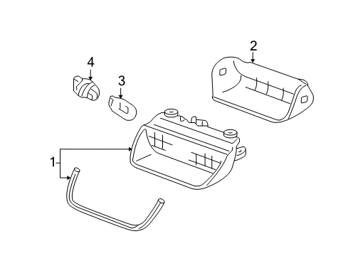 2007 Honda Fit Bulbs Socket (T20W S2) Diagram for 33515-SAA-003