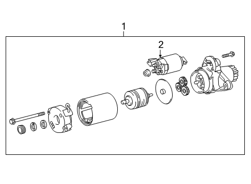 2019 Lexus ES350 Starter Starter Assy Diagram for 28100-31240