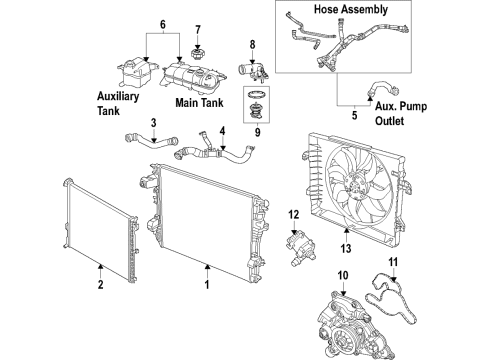 2021 Ram 1500 Supercharger Part Diagram for 68517453AD
