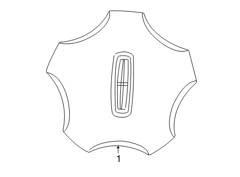 2004 Lincoln Aviator Wheel Covers & Trim Cap Diagram for 2C5Z-1130-AA