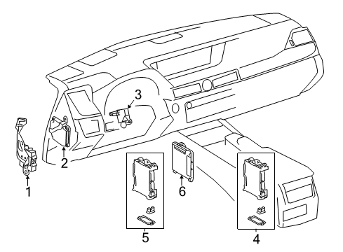 2013 Lexus GS350 Electrical Components Multiplex Network Body Computer Assembly Diagram for 89220-30730