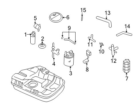 2002 Hyundai Elantra Filters Pump Filter Diagram for 31090-2D050