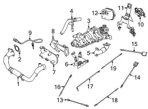 2015 Ram ProMaster 3500 Hydraulic System Brake Master Cylinder Reservoir Diagram for 68211342AA