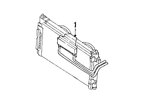 1998 Plymouth Grand Voyager Trans Oil Cooler Transmission Oil Cooler Diagram for 5016794AA