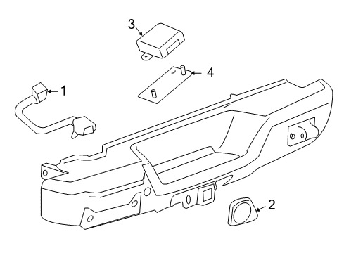 2009 Hummer H3T Electrical Components Module Diagram for 94713165