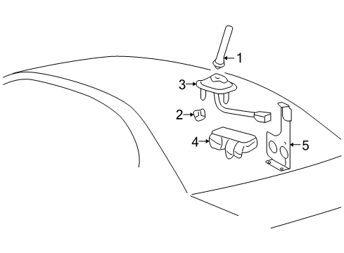 2005 Lexus GS300 Electrical Components Protector Diagram for 87268-50011