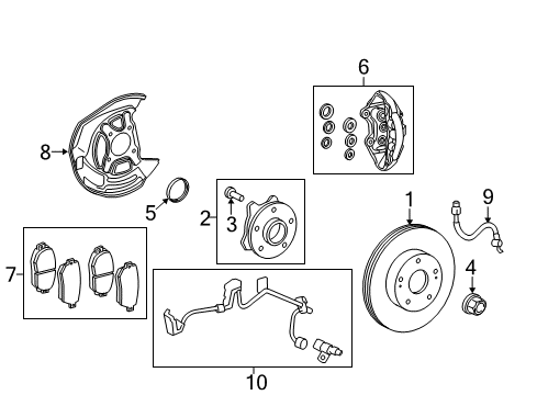 2021 Lexus IS300 Front Brakes Cover, Disc Brake Dust Diagram for 47782-30260