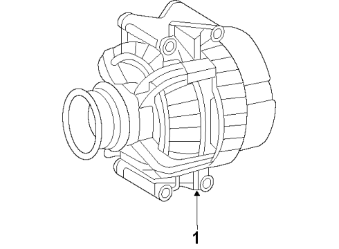 2008 Dodge Sprinter 3500 Alternator ALTERNATR Diagram for 68011843AC