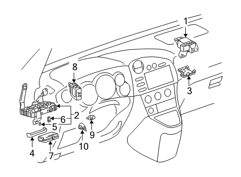 2007 Toyota Corolla Switches Relay Diagram for 82641-02131