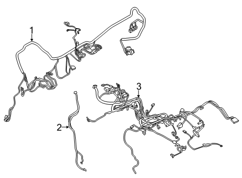 2018 Ford F-150 Wiring Harness Wire Harness Diagram for JL3Z-15525-A