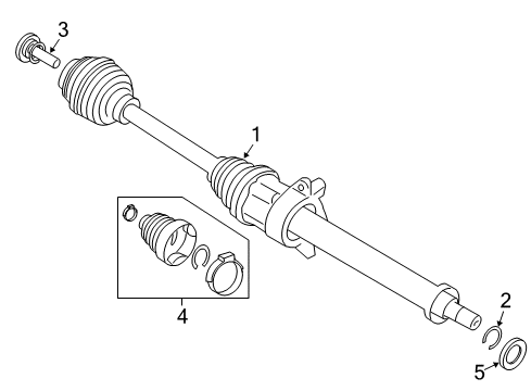 2018 Mini Cooper Countryman Drive Axles - Front Lock Ring Diagram for 31606779989