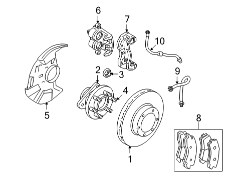 2006 Mitsubishi Raider Anti-Lock Brakes Abs Pump Diagram for 52010411AL