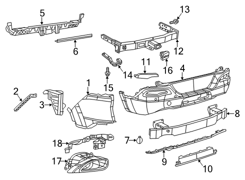 2015 Jeep Cherokee Rear Bumper Exhaust-TAILPIPE Diagram for 68236949AA