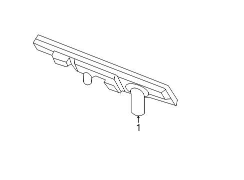 2018 Acura RLX High Mount Lamps Light Assembly, High Mount Stop Diagram for 34270-TY2-A01