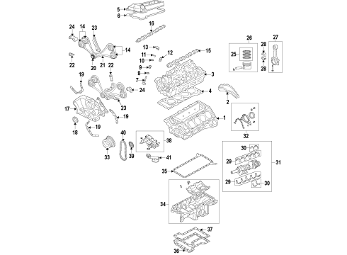 2011 BMW X6 Engine Parts, Mounts, Cylinder Head & Valves, Camshaft & Timing, Oil Pan, Oil Pump, Crankshaft & Bearings, Pistons, Rings & Bearings, Variable Valve Timing Cylinder Head Cover Diagram for 11127588545