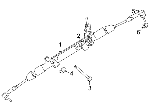 2011 Jeep Liberty P/S Pump & Hoses, Steering Gear & Linkage Nut-Hexagon Diagram for 6509536AA
