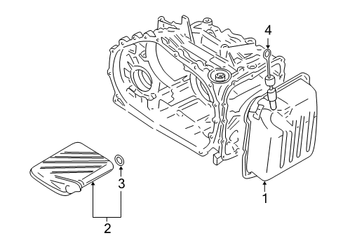 2005 Chrysler Sebring Transaxle Parts Indicator-Oil Level Diagram for MD763035