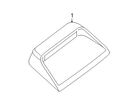 2013 Nissan Altima High Mount Lamps Stop Lamp Assembly-High Mounting Diagram for 26590-9HM0A