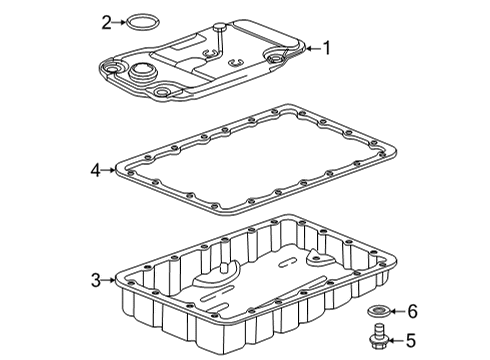 2022 Toyota GR86 Transmission Components Strainer Diagram for SU003-03677