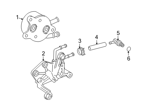 2010 Toyota Sequoia Oil Cooler Oil Cooler Diagram for 33490-34010