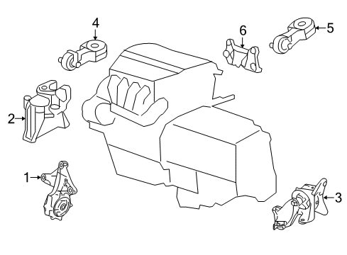 2016 Honda CR-V Engine & Trans Mounting Bracket, Torquerod Lw Diagram for 50690-T1W-A01