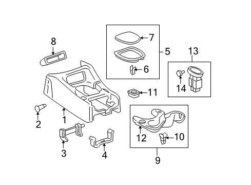 2006 Toyota Tundra Heated Seats Front Trim Diagram for 58804-0C011