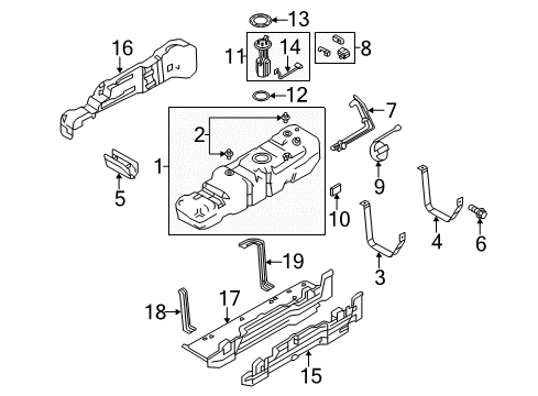 2016 Ford F-350 Super Duty Senders Skid Plate Diagram for GC3Z-9K036-A