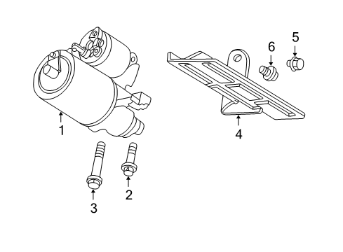 Diagram for 2003 Buick LeSabre Starter, Electrical