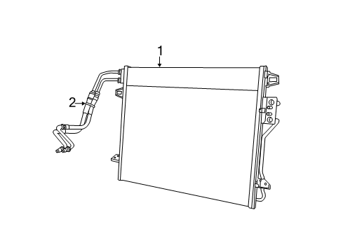 2010 Dodge Grand Caravan Trans Oil Cooler Hose-Oil Cooler Pressure And Ret Diagram for 5005203AC