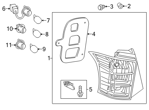 2013 Scion iQ Bulbs Lens & Housing Diagram for 81561-74101