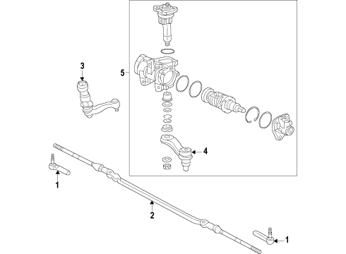 2012 Chevrolet Silverado 2500 HD P/S Pump & Hoses, Steering Gear & Linkage Power Steering Oil Cooler Diagram for 25805706