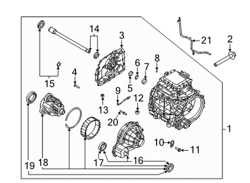 2021 Ford Mustang Mach-E Traction Motor Components Filler Diagram for 1L2Z-7A010-A