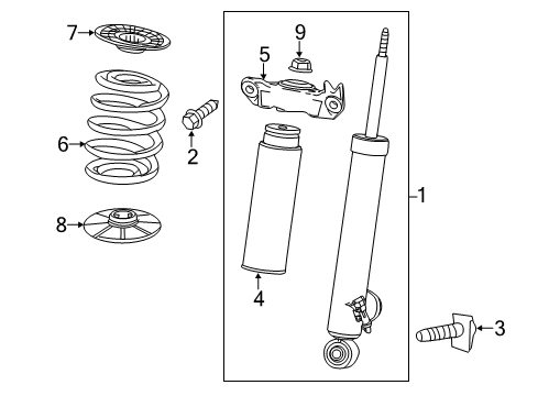2014 Buick LaCrosse Shocks & Components - Rear Shock Diagram for 84336158